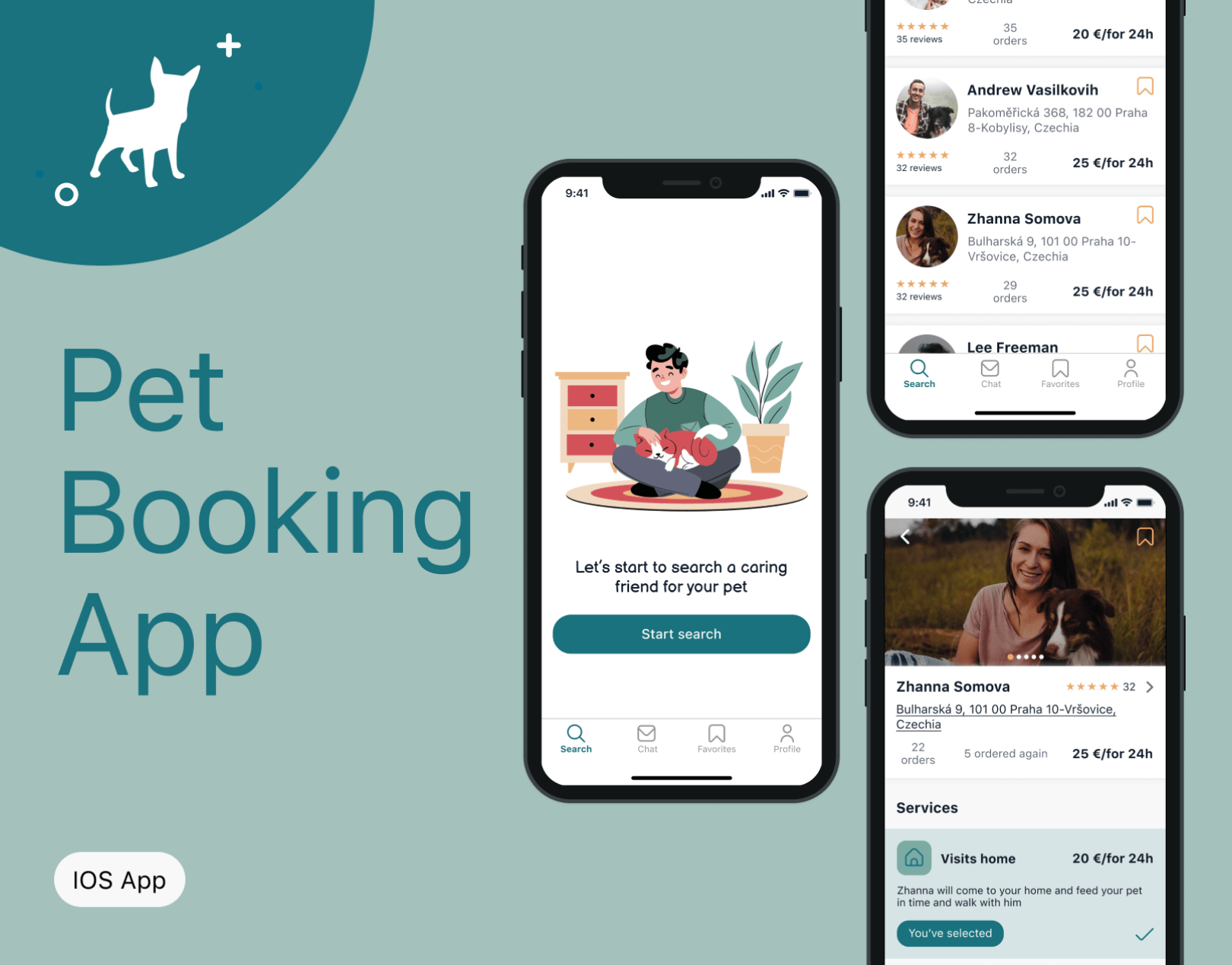 Pet booking app project, cover
